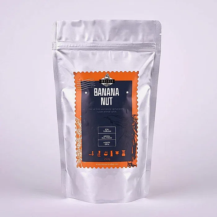 Muz-Fındık Aromalı Filtre Kahve Çekirdek 250 gr